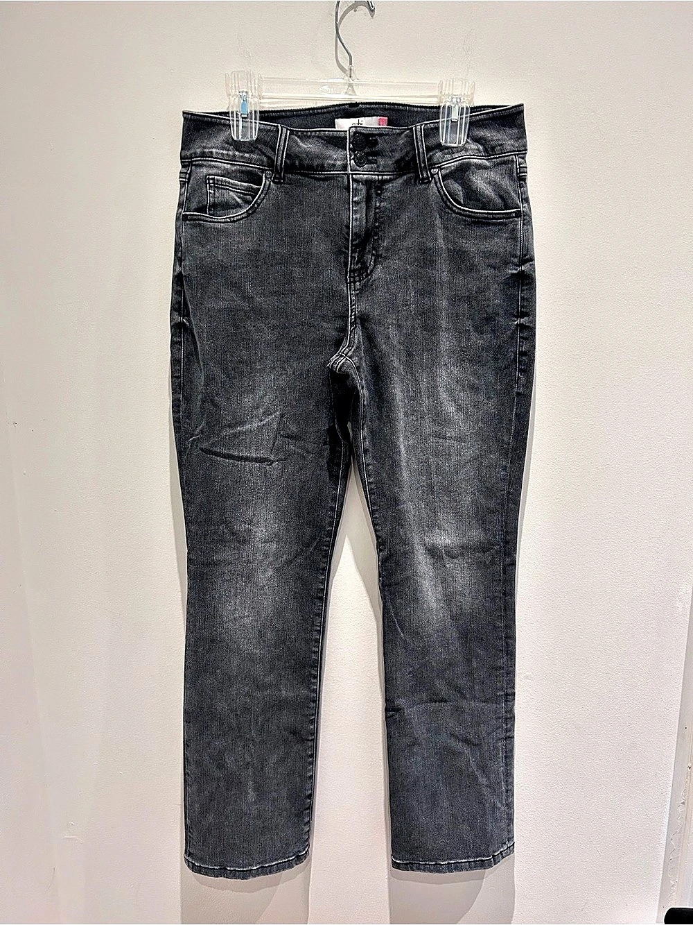 Cabi Cinch Straight Leg Jeans Gray Size12